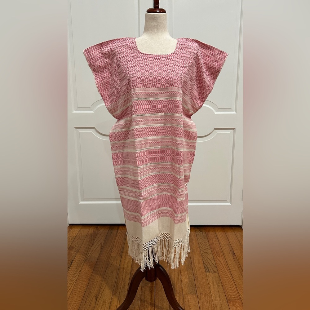 One of a Kind Pedal loom Mexican Dress! Summer Dress! Huipil style!